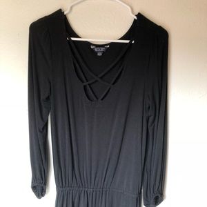 American Eagle Black Romper